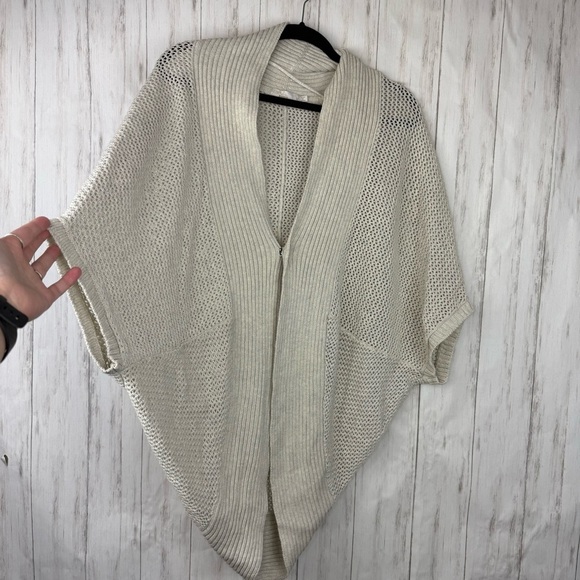 Prana Lima open knit cream sweater Medium - Picture 1 of 7